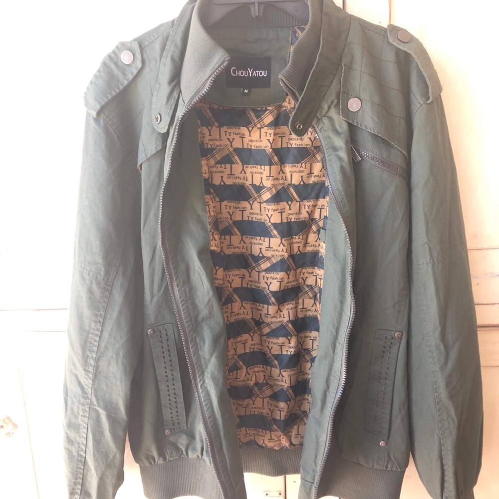 Military style dark green jacket, men’s medium